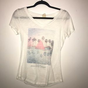 Hollister white beach tee